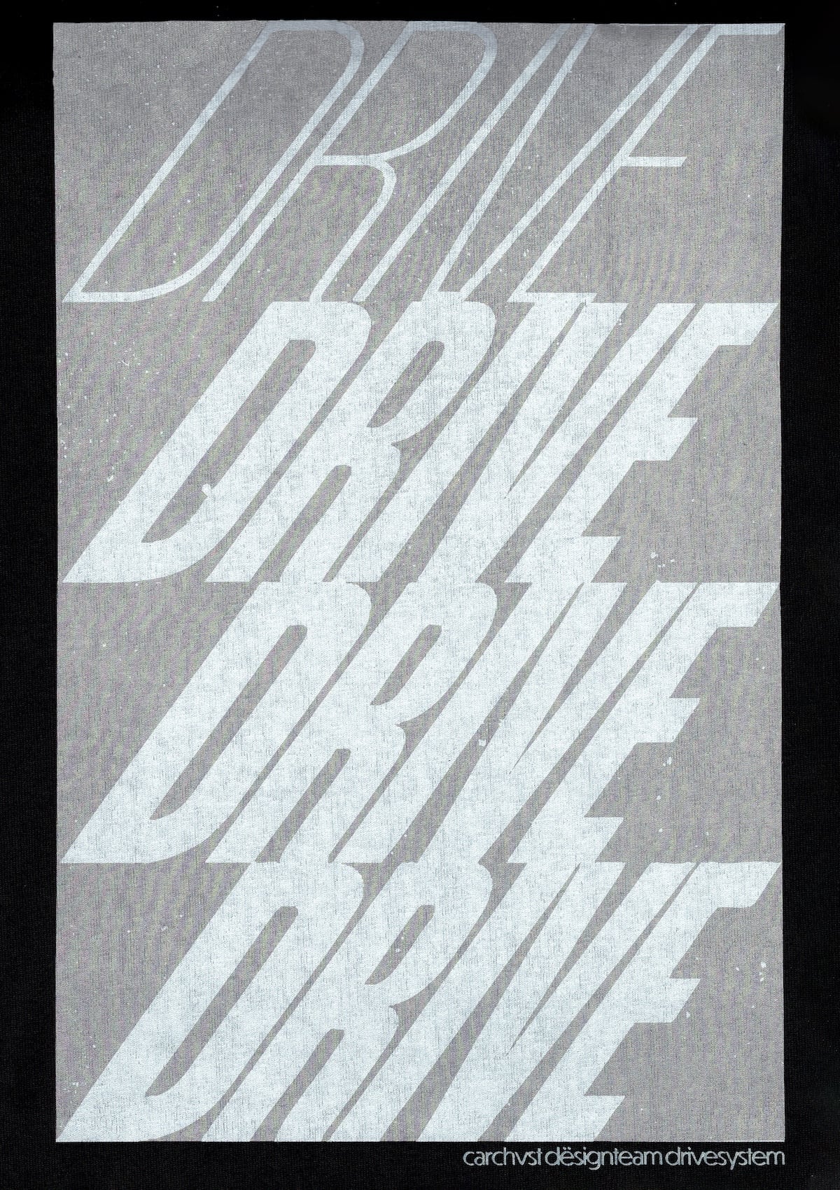 "DRIVE" T-Shirt Charcoal Gray