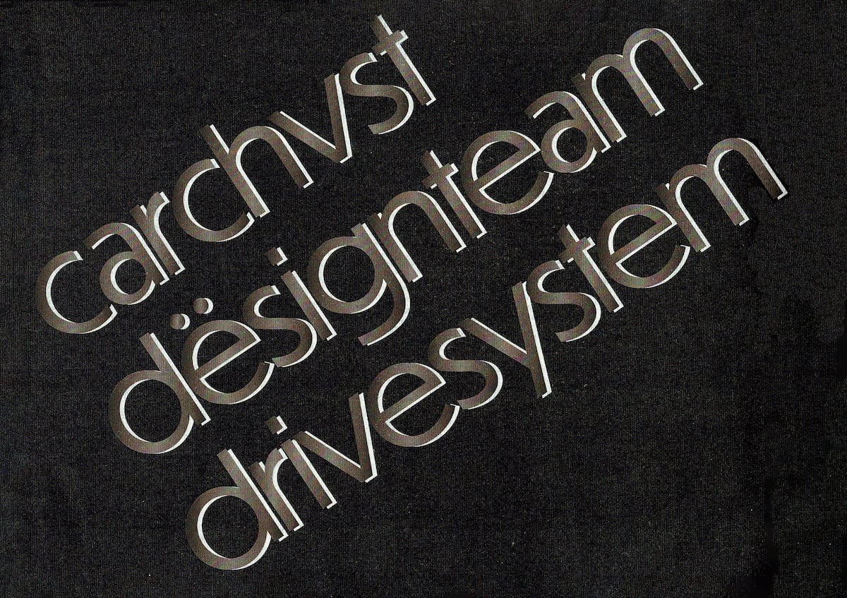 "Drivesystem" T-Shirt Charcoal Gray