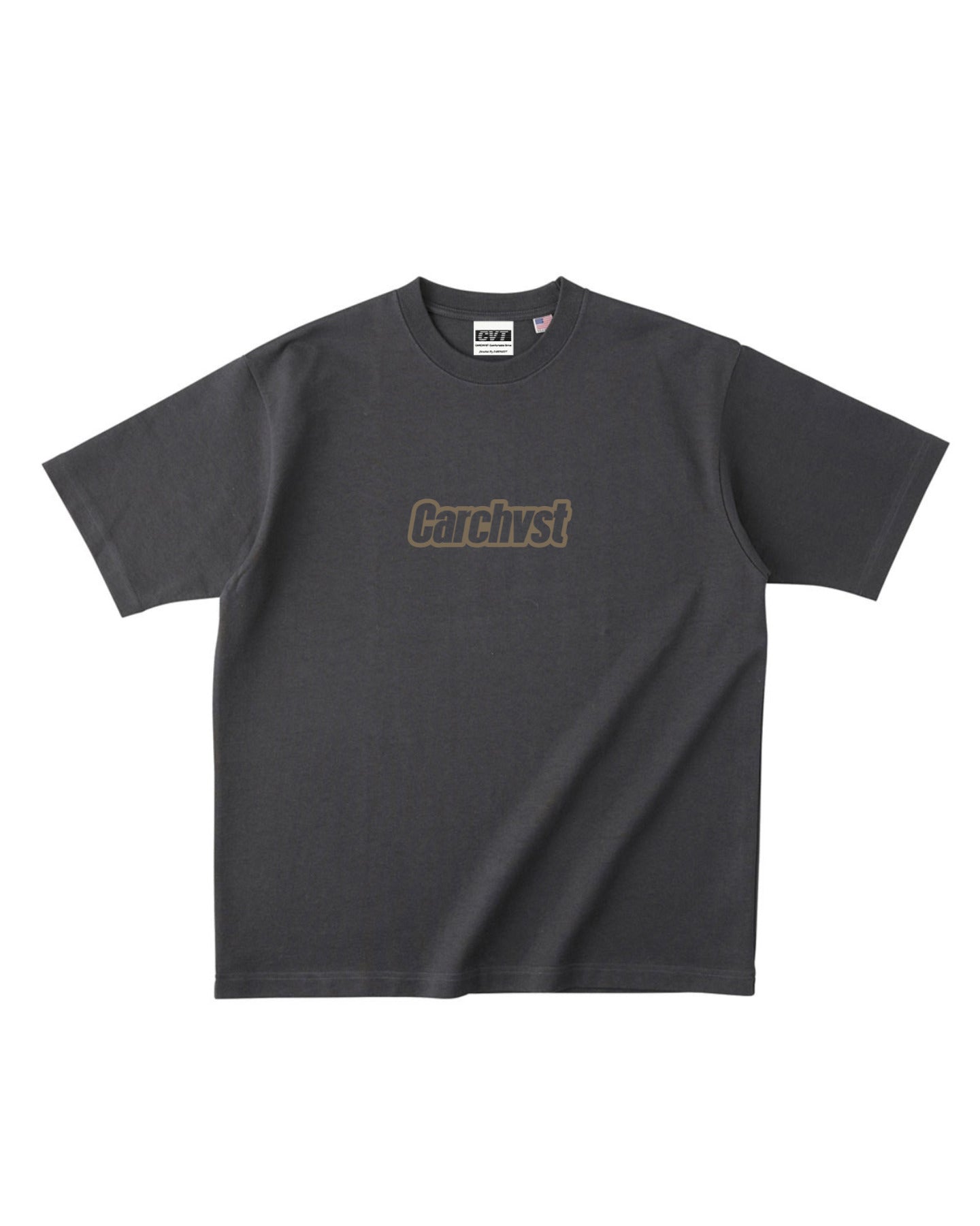 Embroidered Logo T-Shirt Charcoal Gray