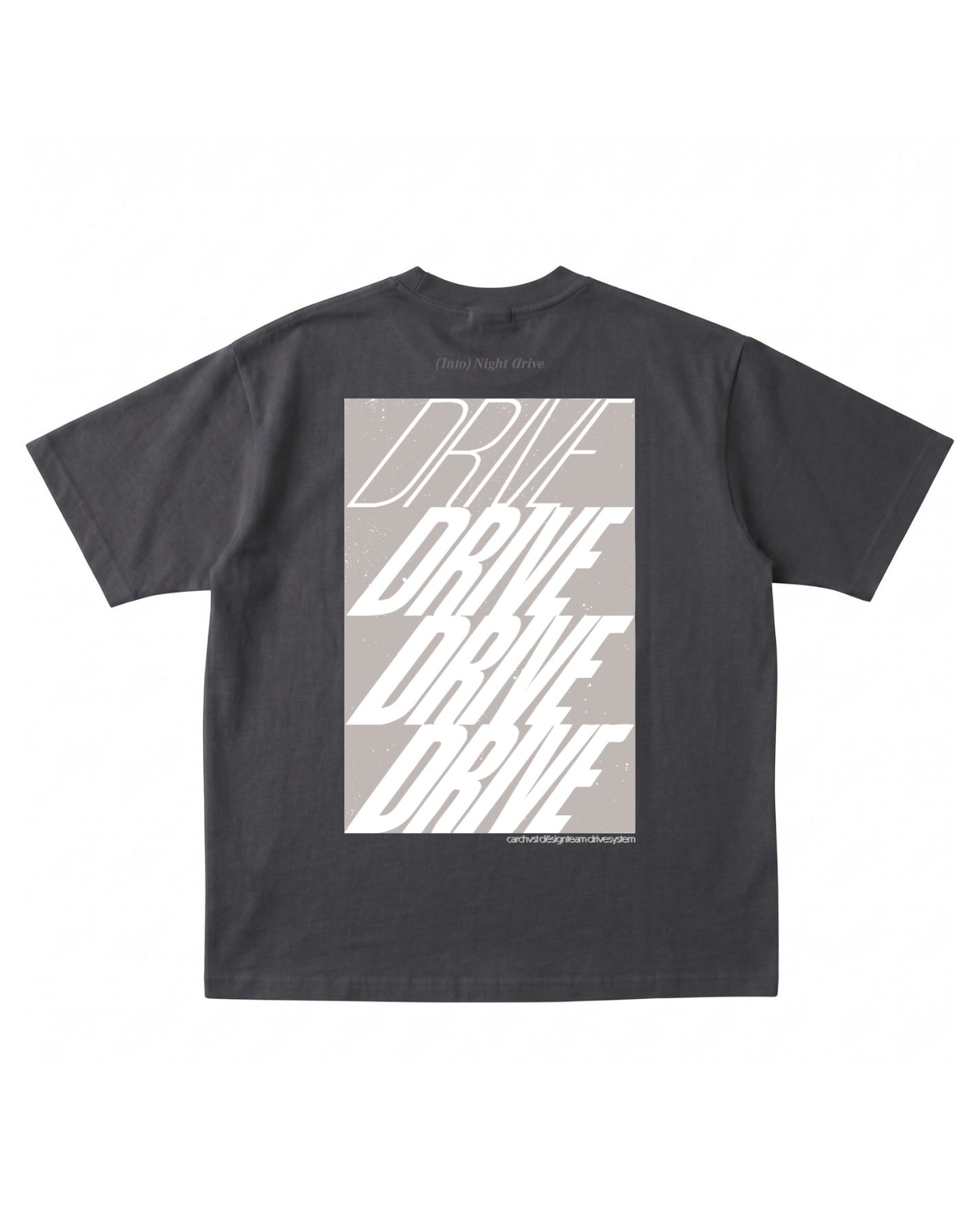 "DRIVE" T-Shirt Charcoal Gray