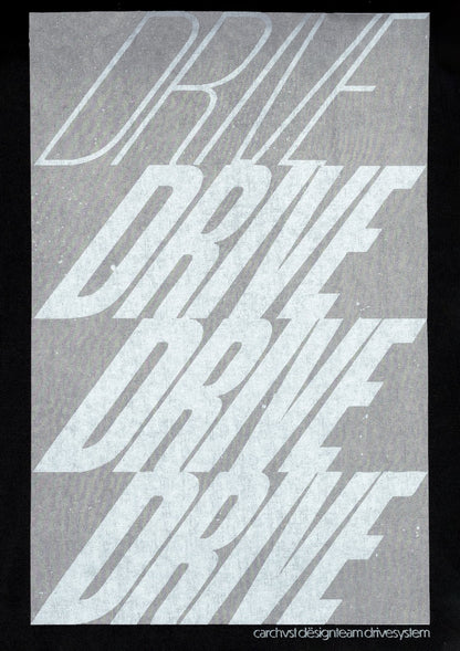 "DRIVE" T-Shirt Charcoal Gray